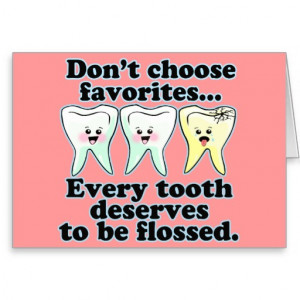 Brush & Floss Dental Humor Greeting Cards