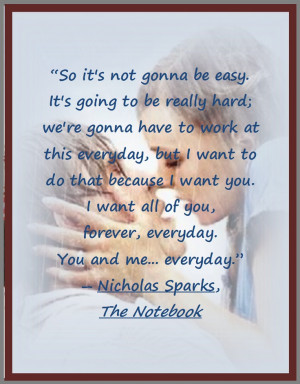 Notebook Quotes Its Not Going To Be Easy 