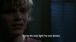 tate langdon Evan Peters quote quotes movies movie AHS b&w thoughts r ...