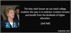 The best math lesson we can teach college students this year is to ...