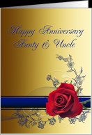 Aunt and uncle Wedding Anniversary , card - Product #389269