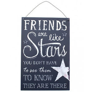 Details about Vintage FRIENDS ARE LIKE STARS Retro Best Friends Quote ...