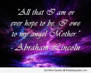 mother-daughter-angel-abraham-lincoln-quotes-pictures-sayings-images ...