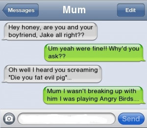 angry birds, lol, sms, text