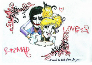 Harley Quinn And The Joker Mad Love Fan Art Illustration Painted By
