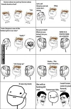 Drunk Prank Calling Crush Gone Wrong Meme Comic More