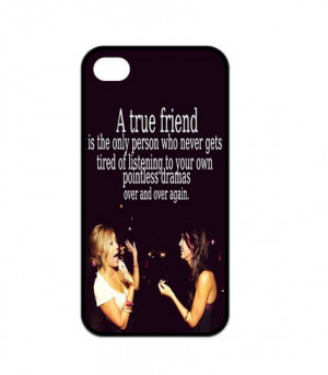 First Design Funny Friend Quote RUBBER for iPhone 4 4s Durable Case ...
