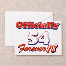 54 year old birthday designs Greeting Card for
