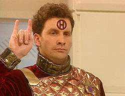 Arnold Rimmer on board the SS Enlightenment