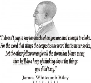 ThinkerShirts.com presents James Whitcomb Riley and his famous quote ...