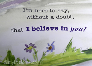 Believe In You is beautifully and colorfully illustrated.