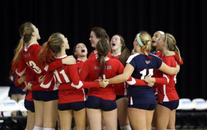 ... volleyball team wins first state championship in the program's history