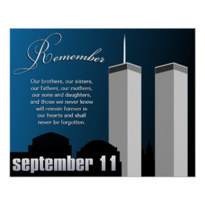 11 September 11th - WTC Remembrance Poster