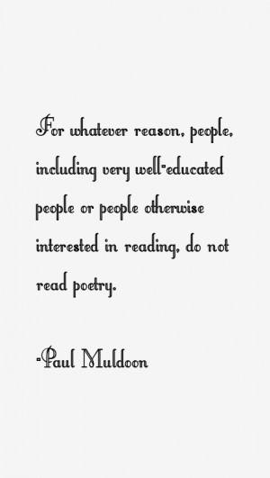 Paul Muldoon Quotes