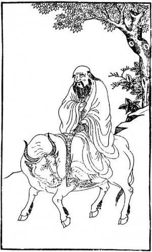 Lao Tzu, the legendary writer of Tao Te Ching, who rode a water ...