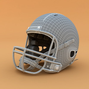 3d model riddell football helmet - Football Helmet Riddell Revolution ...