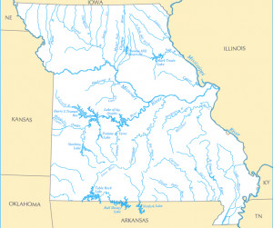 Map Missouri Rivers