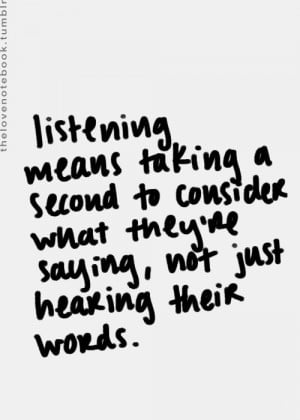 Quote on listening in Quotes