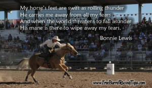 ... asunder...His mane is there to wipe away my tears!!!! Bonnie Lewis
