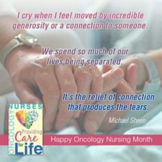 for ONCOLOGY nurses ... there's a special place in heaven for you ...