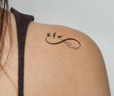 infinity tattoo on shoulder