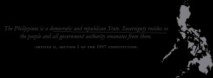 The Philippines is a republic with a presidential form of government ...