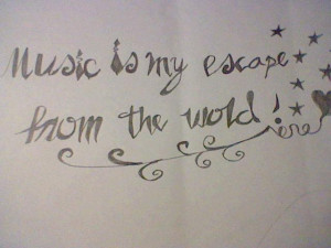 Music is my escape from the world by Killerfangs223