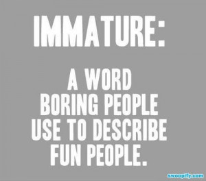 VIDEO] The Meaning Of Immature