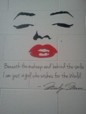 Marilyn Monroe Wall Decal Decor Quote Face Red Lips Large Nice Sticker