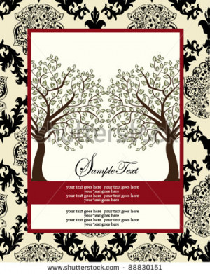 Family Reunion Invitation Card Stock Vector 88830151 : Shutterstock
