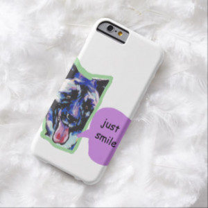 akita Bright Pop Dog Art with funny dog quote Barely There iPhone 6 ...