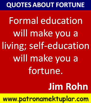 QUOTES ABOUT FORTUNE (Jim Rohn)