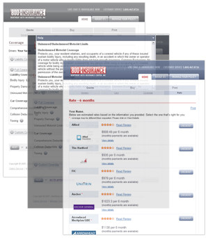 an auto quote quote in three easy steps extensive help menu quote ...
