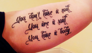 CS Lewis quote on my upper inner left arm. Done by Trish at Ink ...