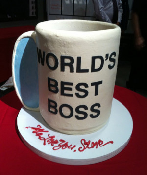 Steve Carell’s “World’s Best Boss” Cake
