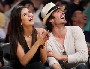 Ian Somerhalder and Nina Dobrev back when they were dating and happy.