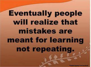 Inspirational Quotes people will realize that mistakes