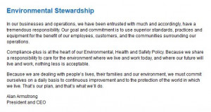 Williams Company on Environmental Stewardship