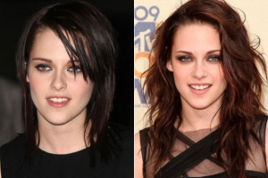 Kristen Stewart Hair Chameleon: Curly vs. Straight