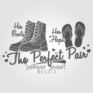 ... Boots Her Flops Decal, $10.00 (http://sempersweet.com/his-boots-her