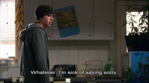 sid, skins, sorry, text, words