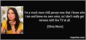 much more chill person now that I know who I am and know my own ...