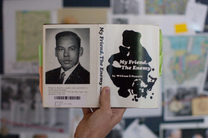 well-worn copy of William E. Pannell’s work, My Friend, The Enemy