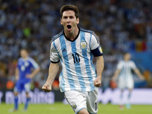 Striker tim nasional Argentina Lionel Messi terpilih menjadi pemain ...