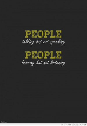 quotes about listening and hearing