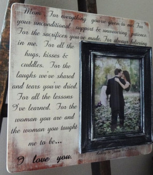 Personalized Frame Mother of the Bride and by DellaLucilleDesigns, $55 ...