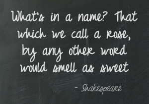 call a rose by any other word would smell as sweet (famous Quotations ...