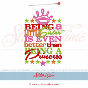 5973 Sayings : Being A Little Sister... 5x7 £2.00p