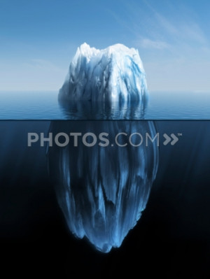 Royalty-Free Images: 3d Iceberg Under Water And Above