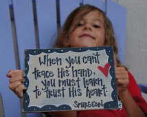 trust his hand spurgeon handmade wo od card ...